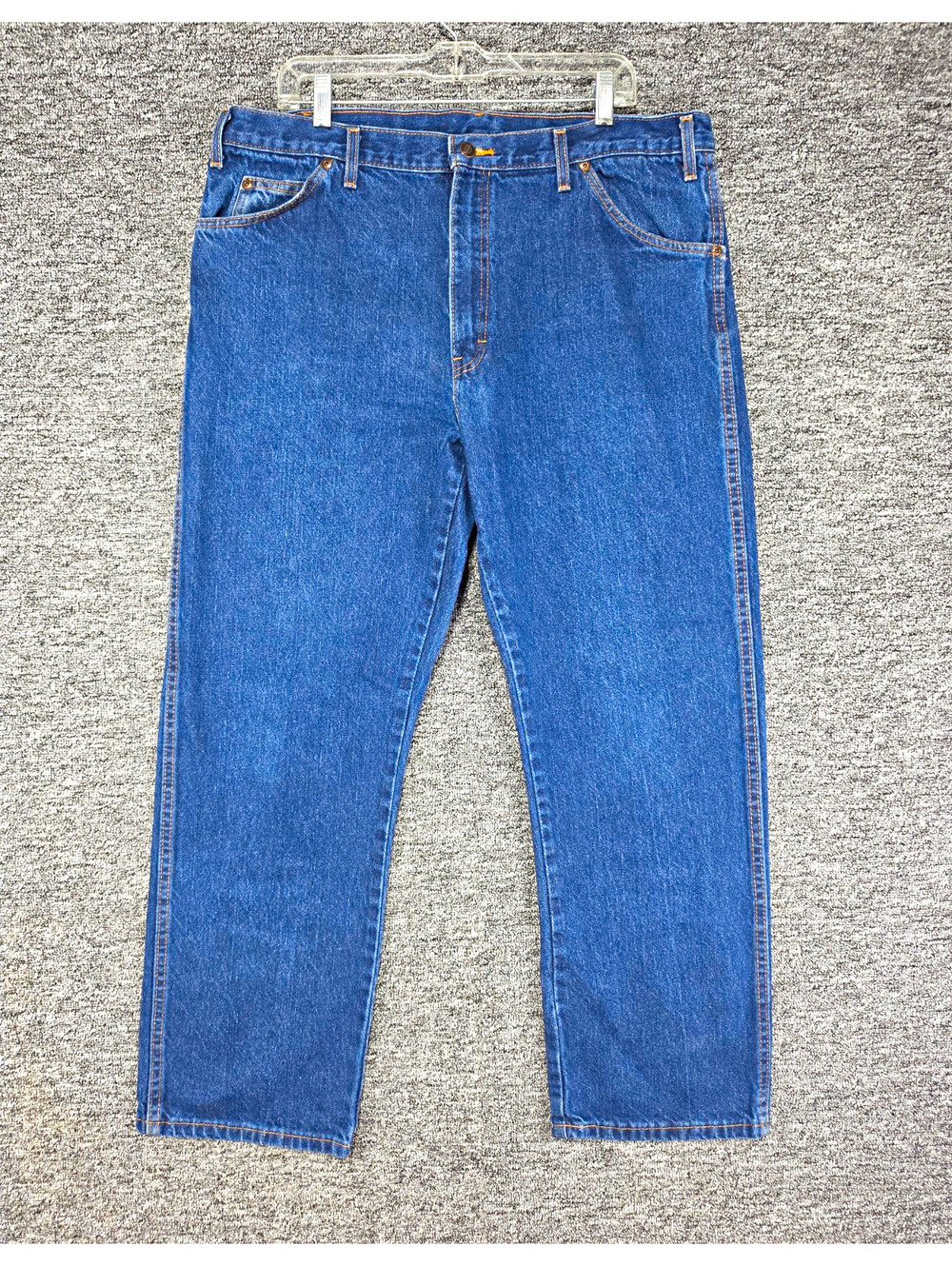Dickies Men’s Dark Wash Blue Denim Straight Leg Regular Fit 5-Pocket Jeans